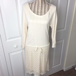 Anthro | Saturday Sunday cream Ceridwen dress